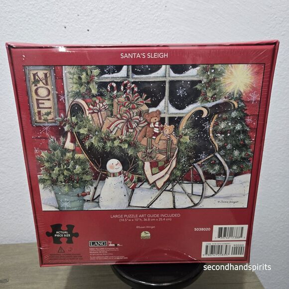 NEW Lang Susan Winget Heart And Home Santa's Sleigh 1000 Piece Puzzle - Picture 3 of 6